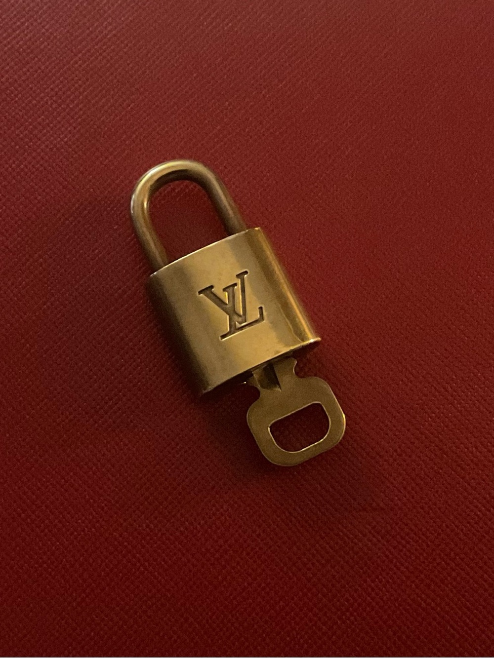 Authentic Louis Vuitton Brass Padlock & Matching Key #314 Made in France